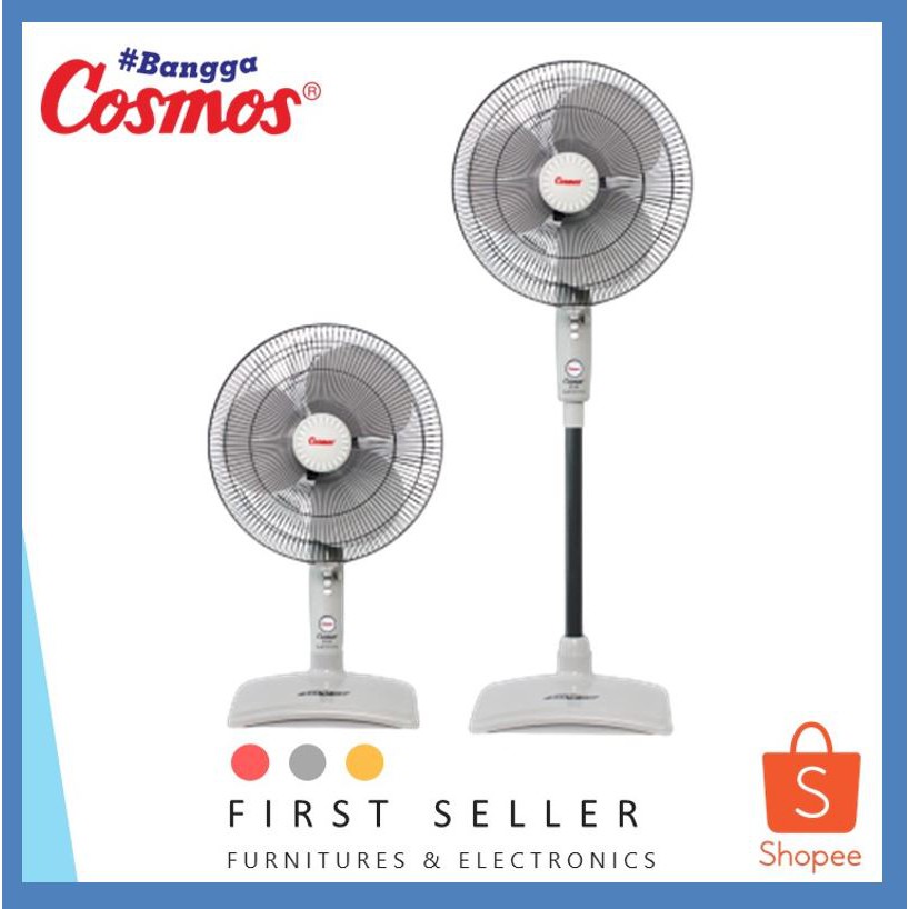 KIPAS ANGIN STAND + DESK FAN / MEJA + BERDIRI 2 IN 1 COSMOS TWINO 16-SN / 16SN / 16 SN ORIGINAL 100%