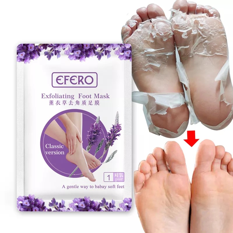 HOPE STORE - [ BISA COD ] EFERO Foot Mask Masker Kaki Pengelupas Kulit Mati &amp; Perawatan kaki Tumit Kering dan Pecah2