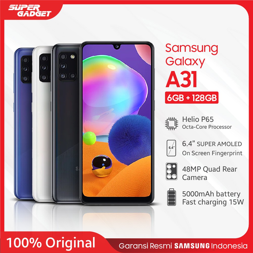 Samsung Galaxy A31 RAM 6 GB ROM 128 GB 6/128 6GB / 128GB