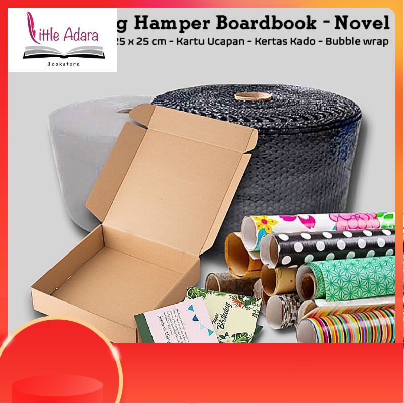 

PACKING HAMPER ULANG TAHUN ( BOARDBOOK & NOVEL )