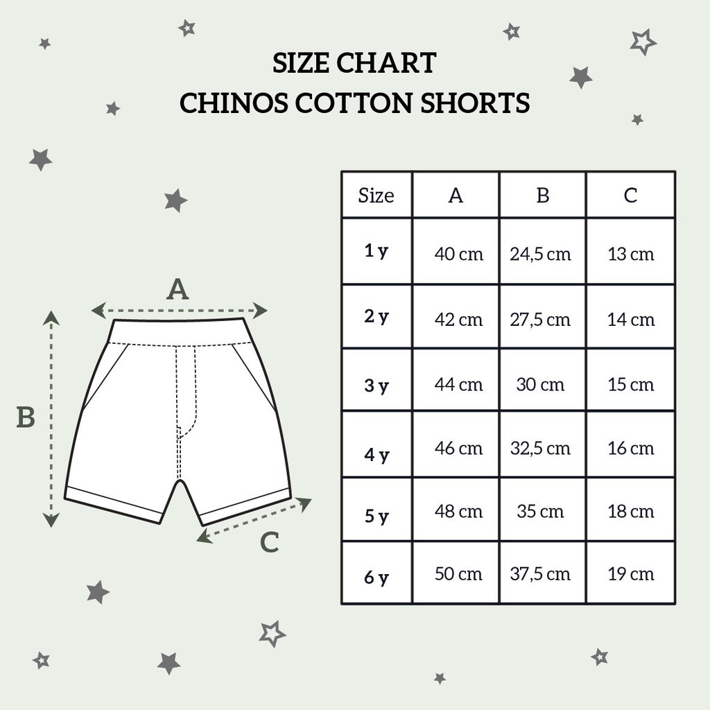 Celana Pendek Anak Laki Laki 1 – 6 Tahun Palmerhaus Chinos Cotton Short