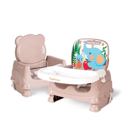 Sugar Baby Hello Bear Booster Seat Brown Sugar Cokelat Kursi Makan Bayi