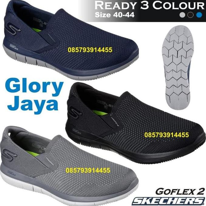 Barang Terbaru skechers / sepatu skechers / skechers original / Skechers Men Goflex - Navy, 41 STOK