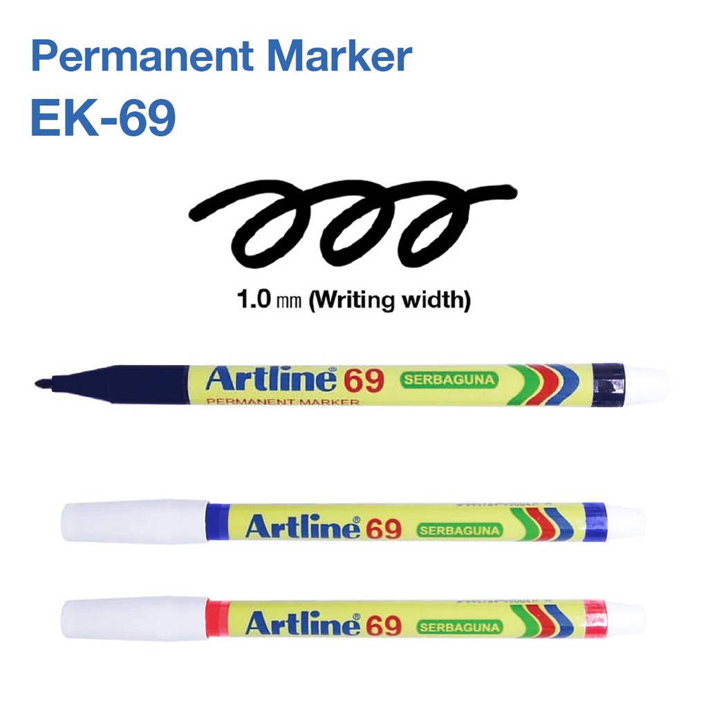 

GROSIR Spidol Permanen Serbaguna Artline EK-69 (12 PCS)