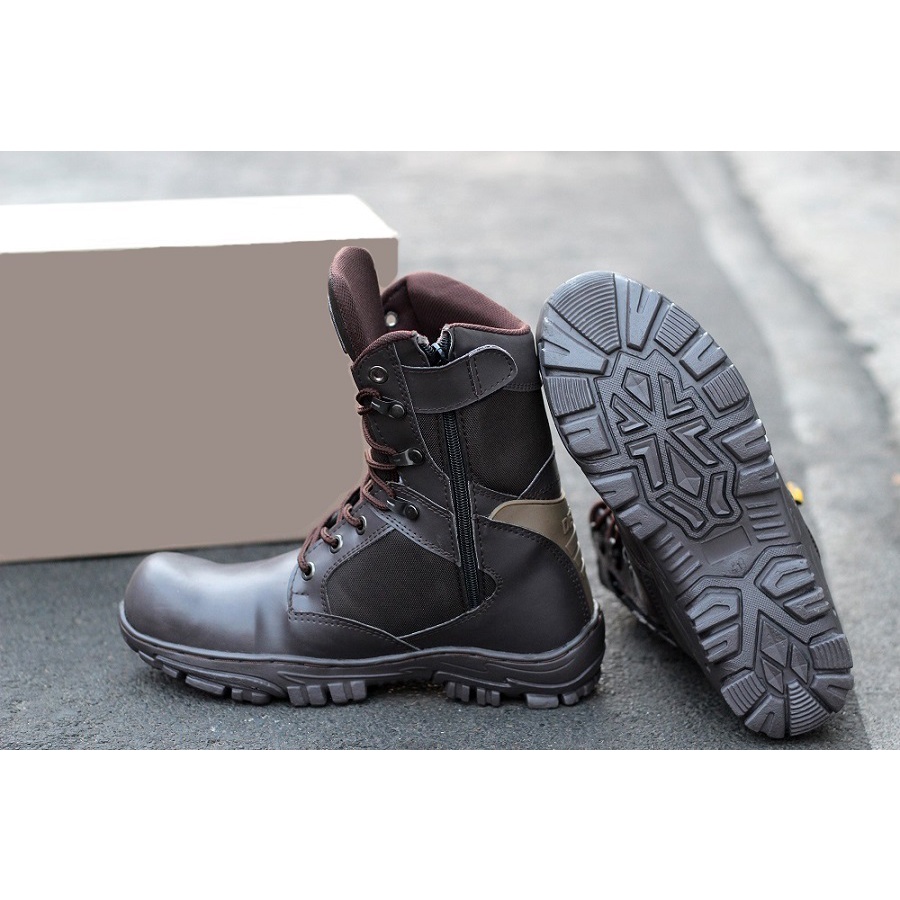 bayar di tempat!!! Sepatu Safety Boots Pria Murah DLT Cheap Tinggi  Muncak Gunung Terlaris