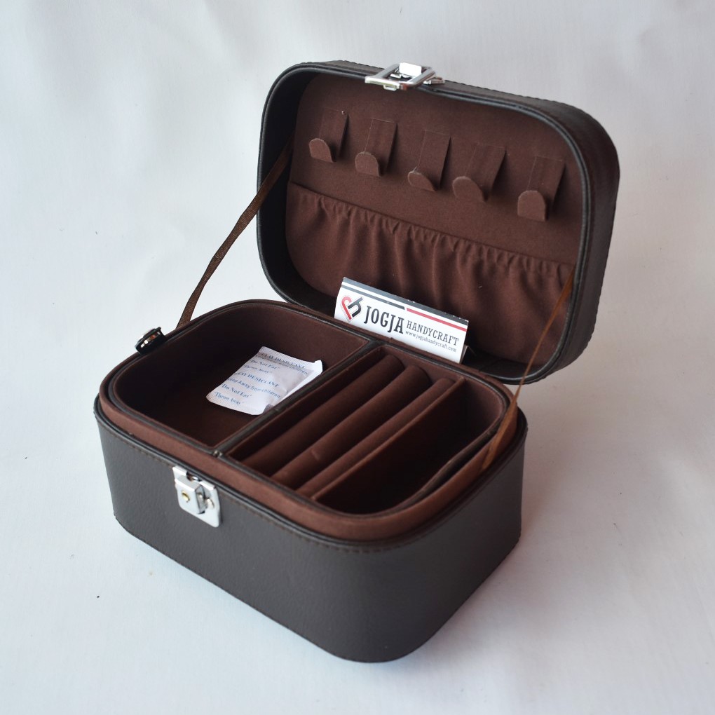 Free Ongkir &amp; Termurah Kotak Tempat Perhiasan / Jewelry Box Dark Brown