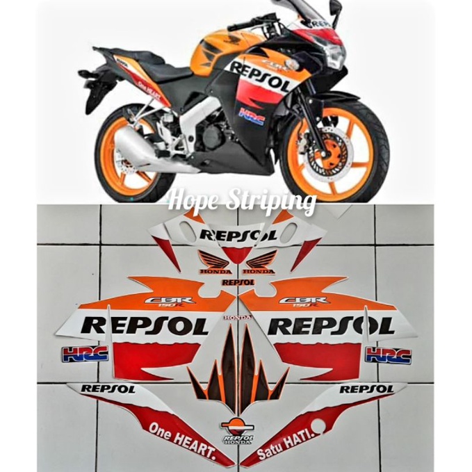 Striping Honda CBR th 2012 Cbu Repsol 150