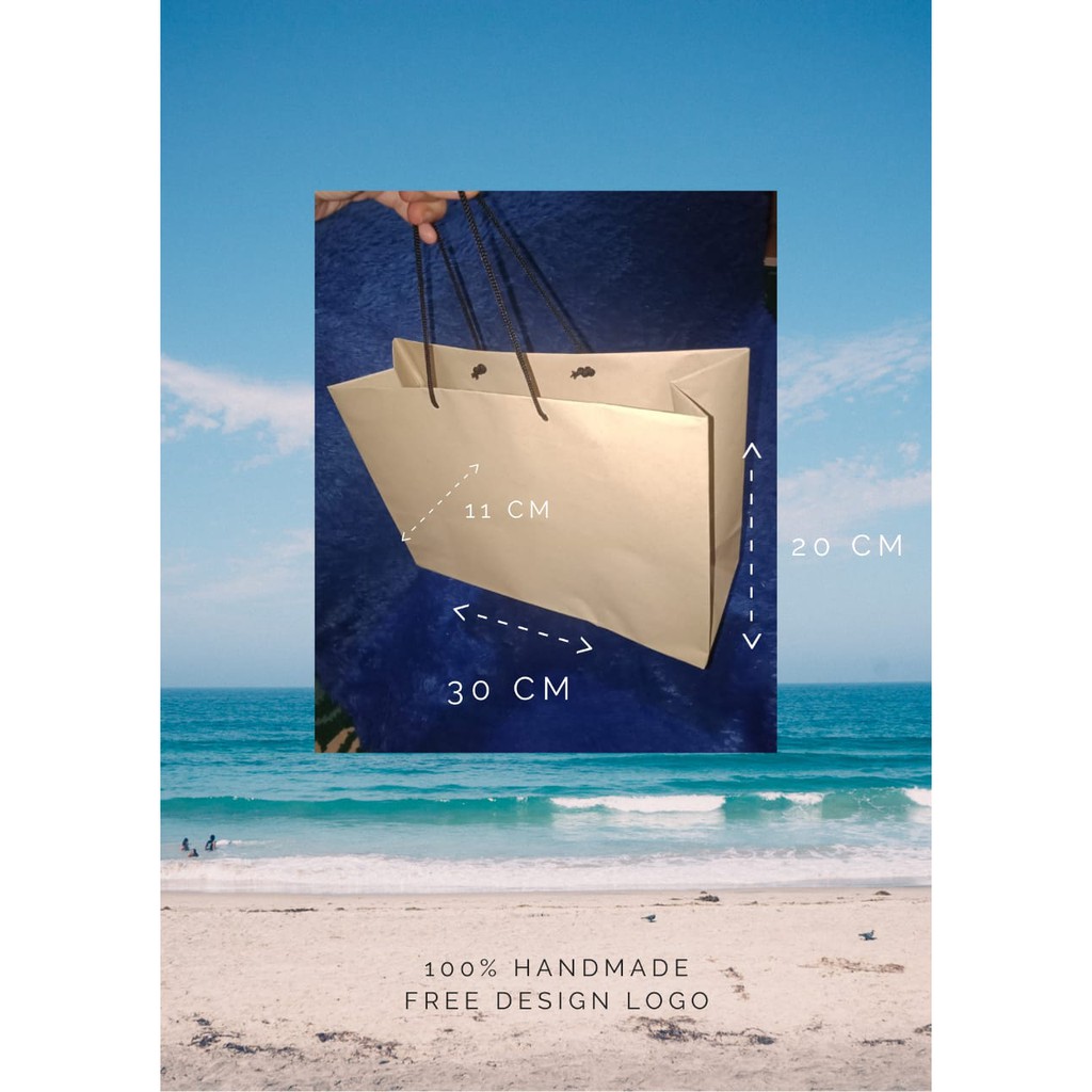 

Paper Bag Tas Kertas Polos Ukuran 30X11X20