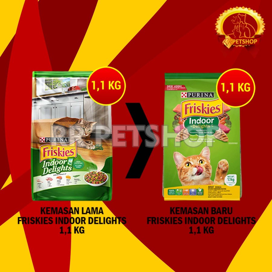 Cat Food / Makanan Kucing Friskies Indoor Delights 1,1 Kg