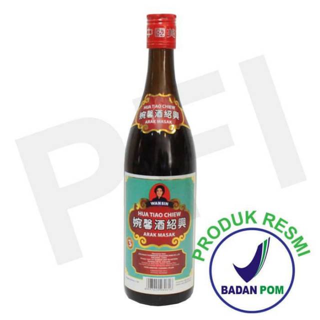 

Arak masak Wan Sin Hua Tiao Chiew - Cooking Wine WanSin 640ml (bpom approved)