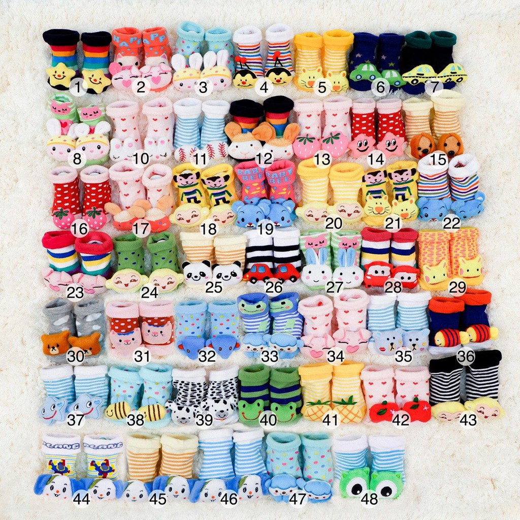 LID028 - No 1-20 Kaos Kaki Boneka Anti Slip