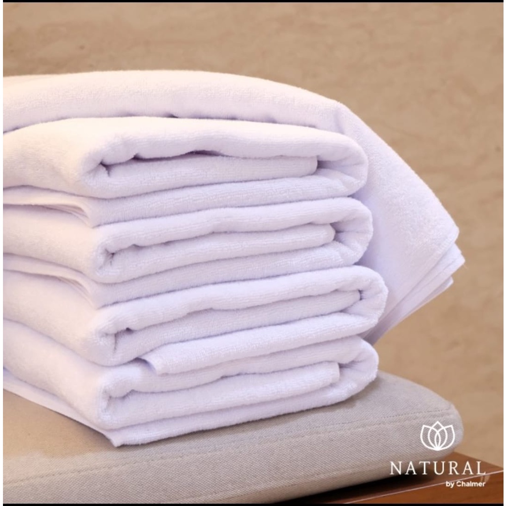 Handuk PREMIUM BATH TOWEL Hotel Putih 70x140 Bintang Lima Tebal BIG SIZE SERAP AIR SPA PIJAT