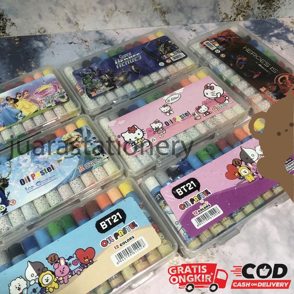 

Krayon Mini BT21 Eselon (1077) / Crayon Karakter Super Hero Disney Princess / Crayon Mini Eselon 12 Warna BTS / Isi 12warna / Oil Pastel /Pastels