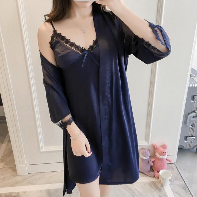 Best Seller # Baju Tidur Kimono Premium Wanita 864 Set Seserahan Nikah Sexy Lingerie