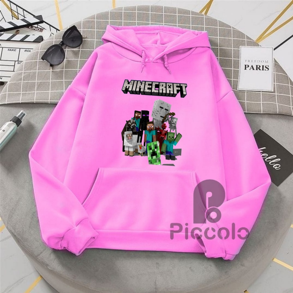 JAKET HOODIE ANAK MINECRAFT BAHAN PREMIUM