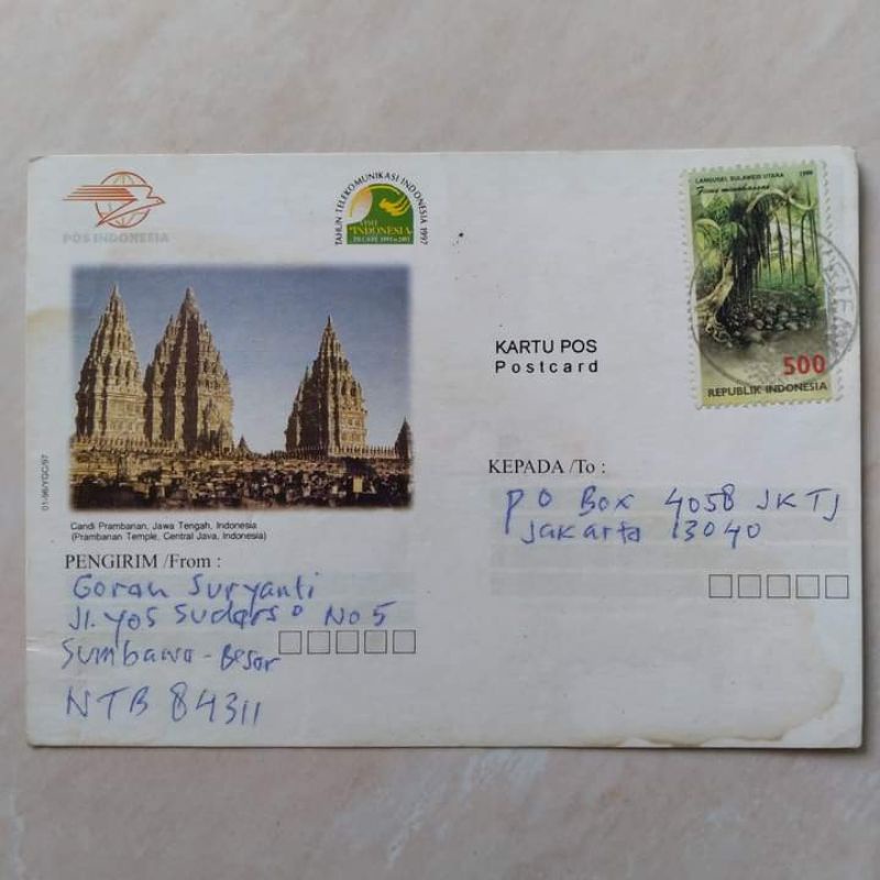 

Kartu Pos Kuno Jadul Kuis Kabar Kabari tahun 1990an - Gorah