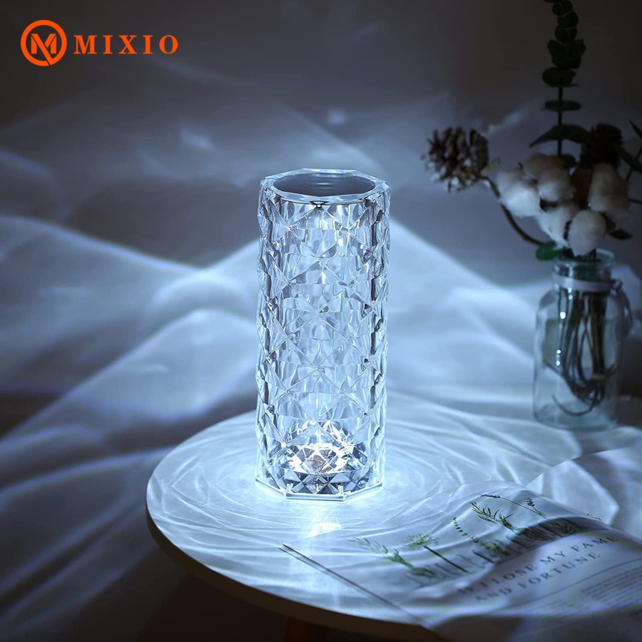 Jual MIXIO X1 Lampu meja LED crystal Diamond table lamp 16 colour light ...