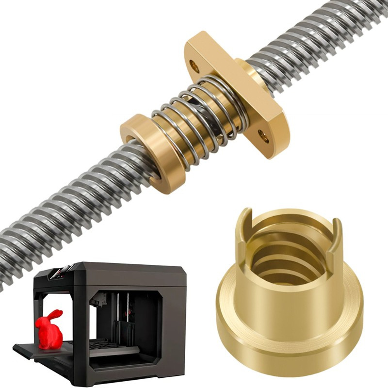 VIVI   T8 Anti-backlash Lead Screw Brass Nut Used To Upgrade Ender 3/CR10 Tornado/clone