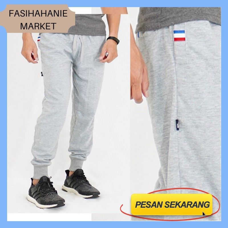 Celana Pria Impor Korea jogger polos Joger Cargo Dewasa Celana Jogger Pria Jumbo Terbaru F9E9 Bisa C