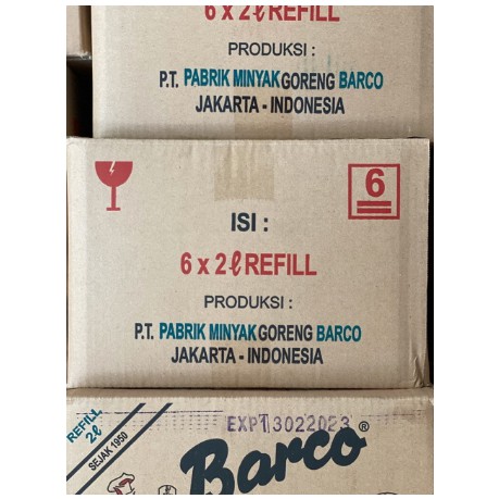 

minyak barco 2 liter refill dus