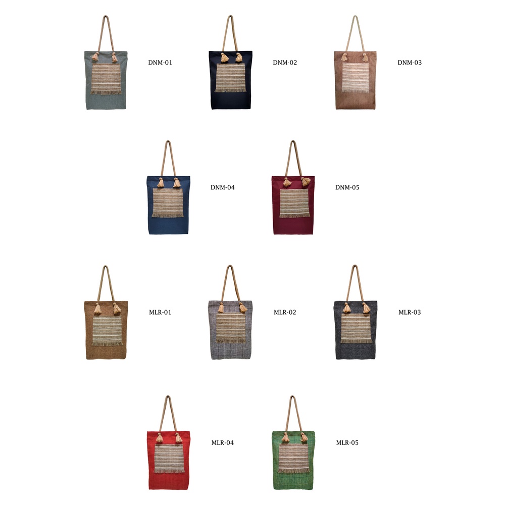 Tote Bag Tali Sumbu Kantong Depan Totebag Wanita 37x30x5cm