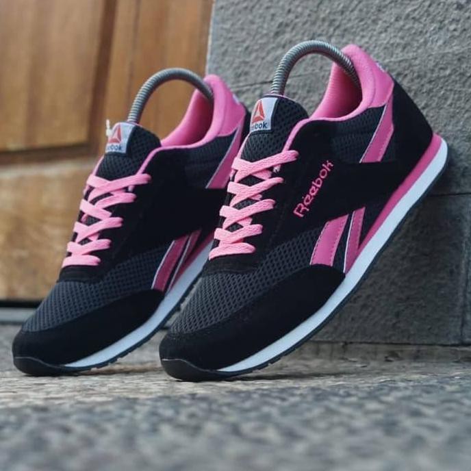 Pengiriman Cepat Sepatu Reebok Classic Wanita Tennis Badminton / Running Lari Gym PROMO