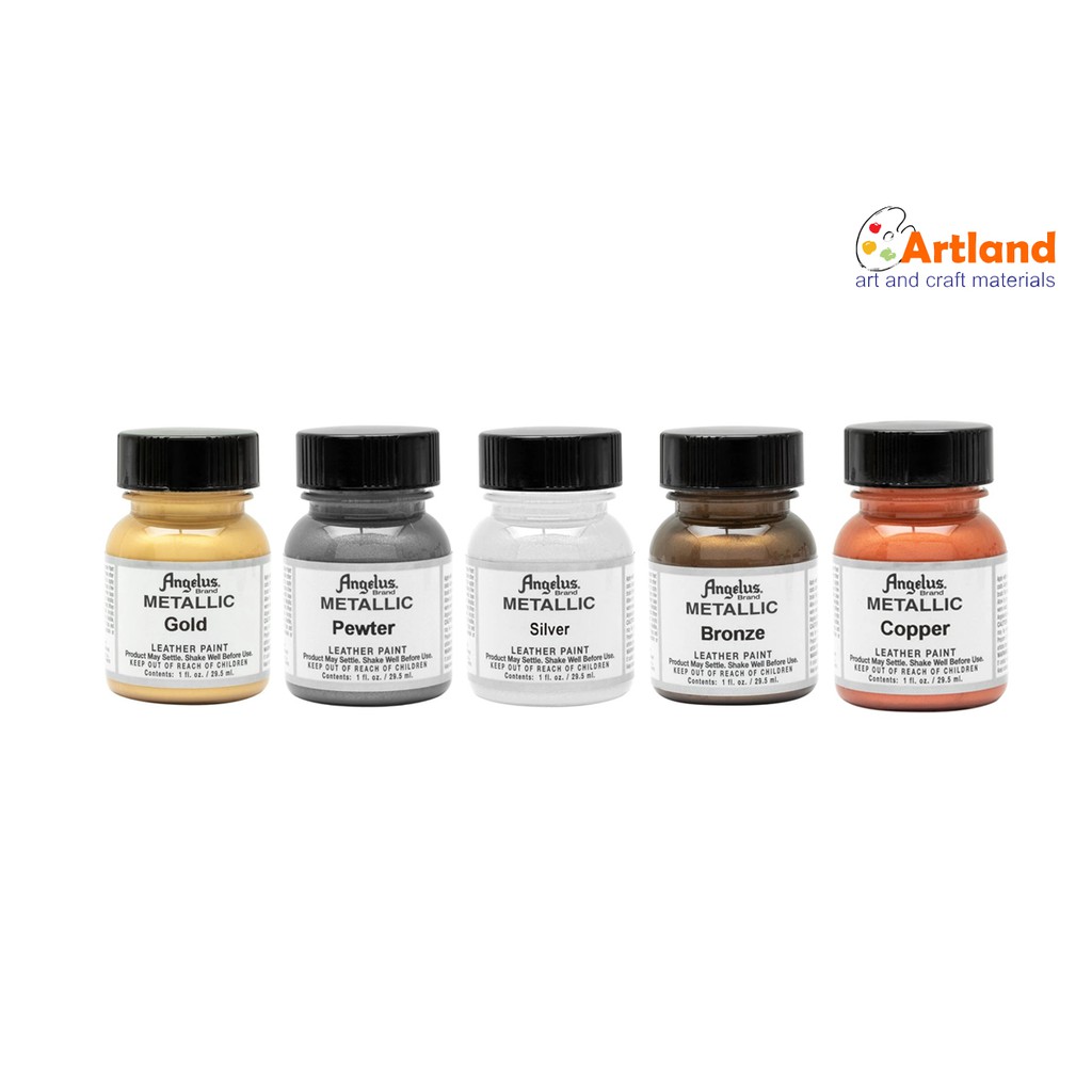 

Angelus Leather Paint Metallic 1oz // Cat Kulit // Cat Sepatu // Cat Tas