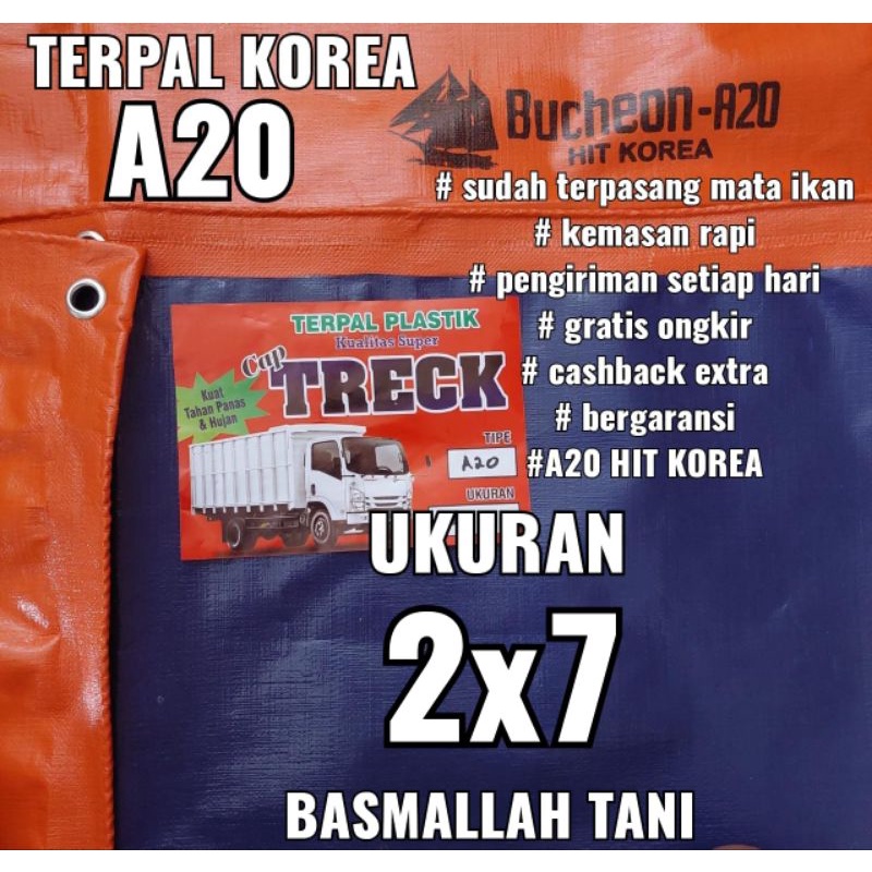 Terpal Korea A20 Ukuran 2x7 meter cap TRECK