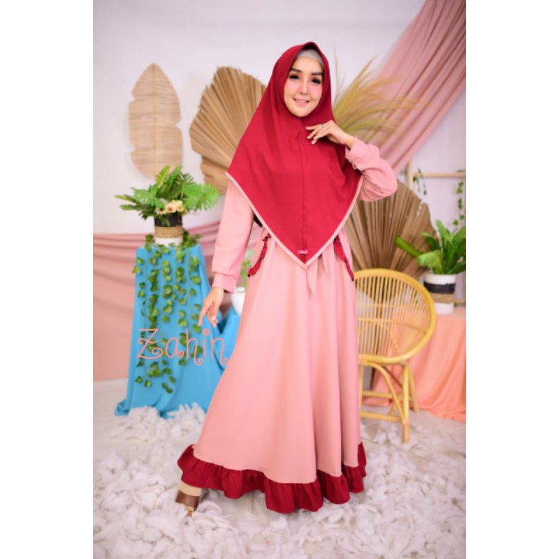 zahin set/gamis cantik/gamis terbaru