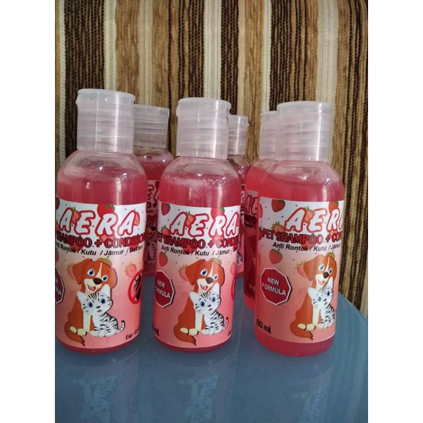 SAMPO KUCING ANJING ANTI KUTU ANTI RONTOK ANTI JAMUR ANTI BAKTERI SHAMPO SAMPO HEWAN 60ML