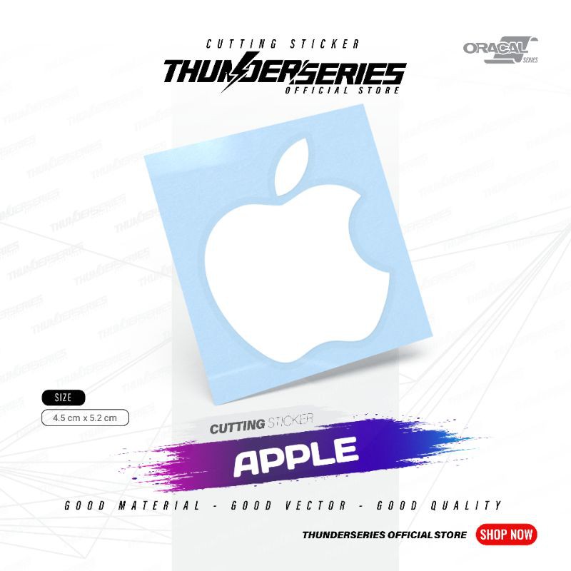 Cutting Sticker Apple Logo | Stiker Apple Logo PC - HP