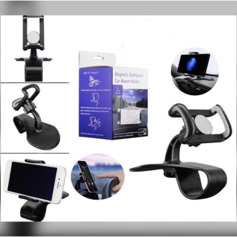 Car Mount Holder Dudukan HP Mobil Jepit HD 22 Penjepit Phone Dashboard