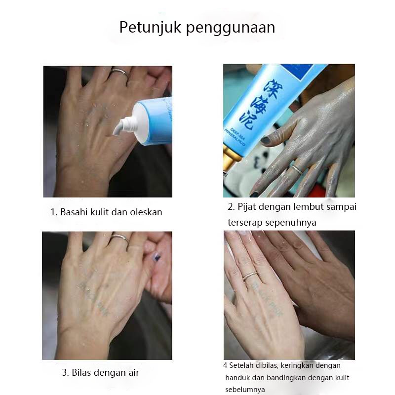 Krim Pemutih Tubuh Pemutih seluruh tubuh krim tubuh 150g Lumpur Laut Dalam Melembabkan Kulit &amp; Membersihkan Pori-pori Pemutihan Seluruh Tubuh