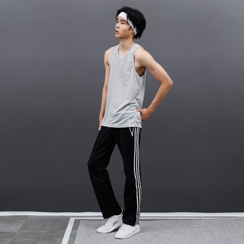 DONSON Sportswear Sleeveless Tanktop/Singlet Back Katakana Grey