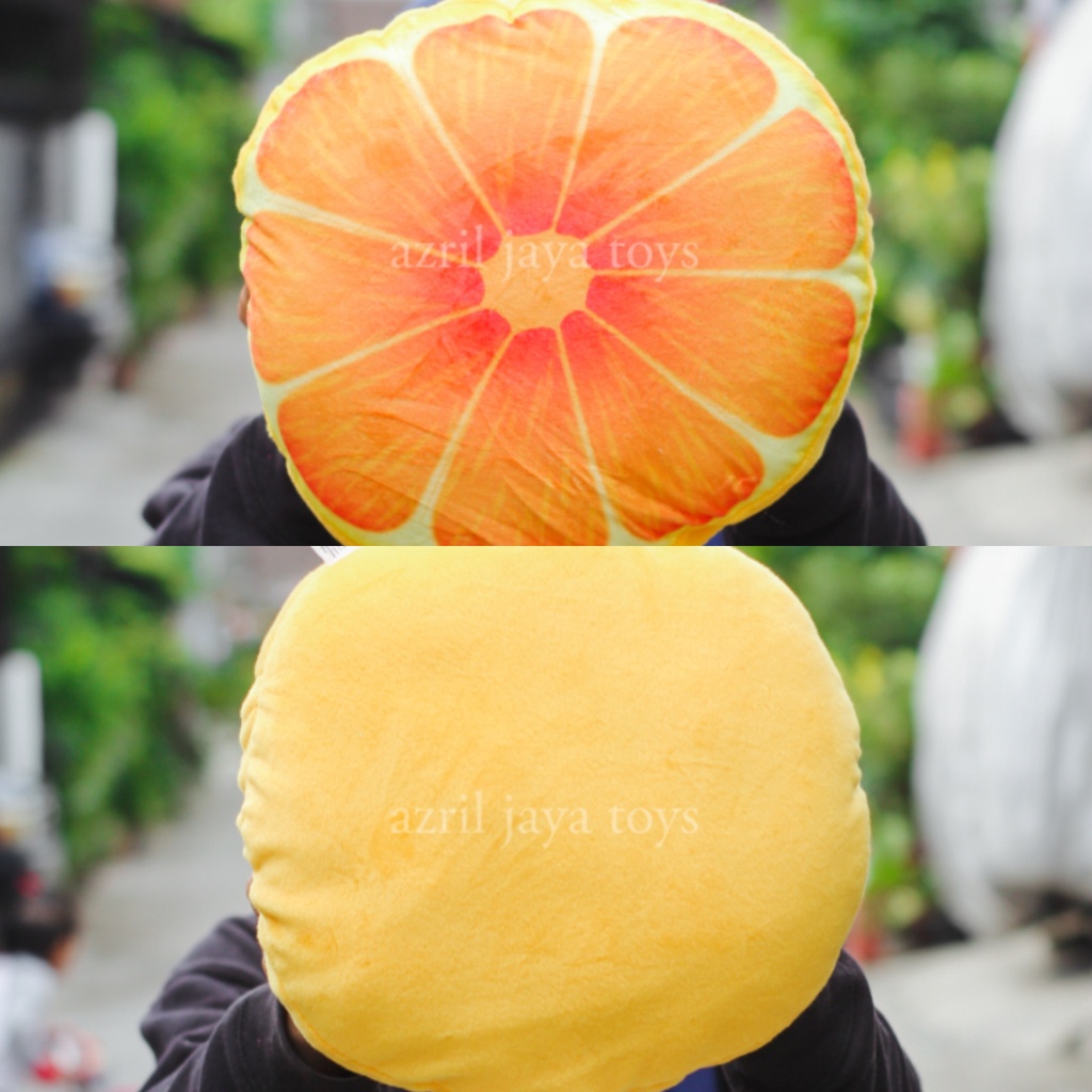 Bantal Sofa Motif Buah Segar/bantal unik