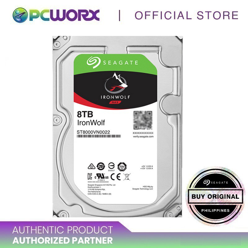 Seagate ST8000VN004 8TB Ironwolf Hard Disk Drive