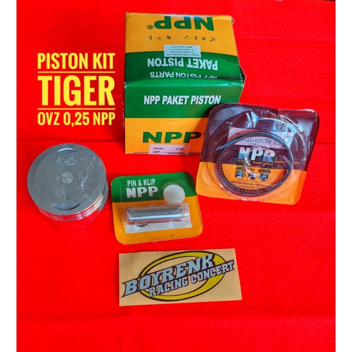 PISTON KIT/SEHER KIT/SEKER KIT TIGER PEN 15 NPP(KBB)OVZ STD|25|50|75|100-BOYRENK RACING