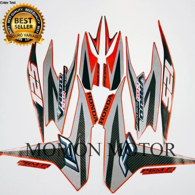 Sticker striping stiker honda vario 125 cbs old 2013 merah