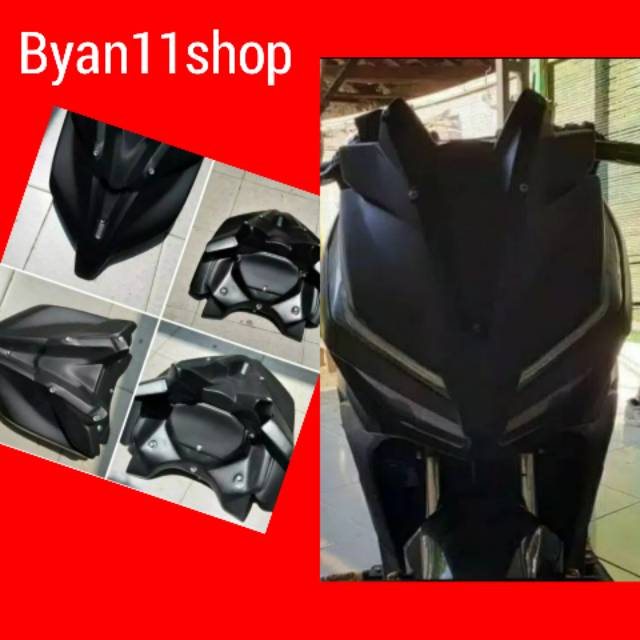 Tameng Kedok Vario New LED 125cc/150cc/2018/2020 tanpa kaca visor nya