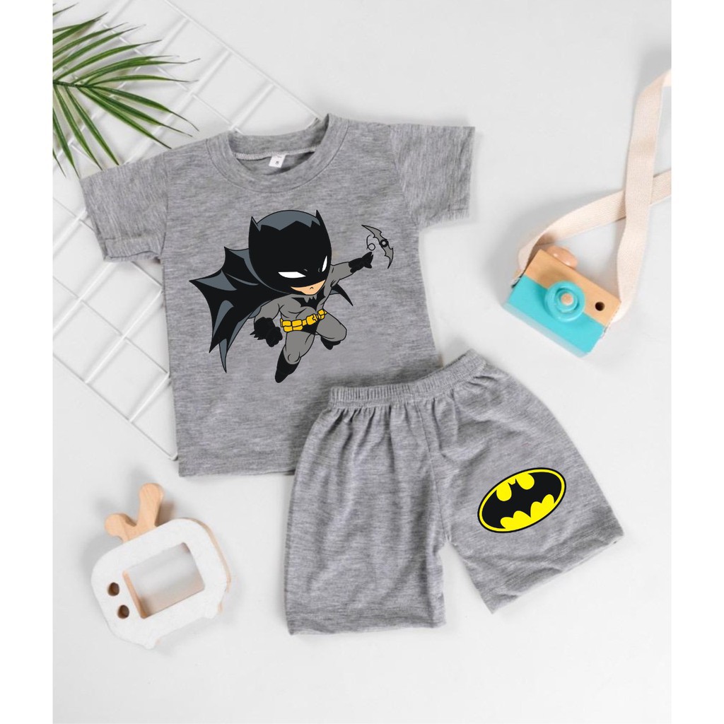 SETELAN ANAK KARAKTER / SET BAJU ANAK COWOK KARAKTER &quot;SUPERHEROES&quot;