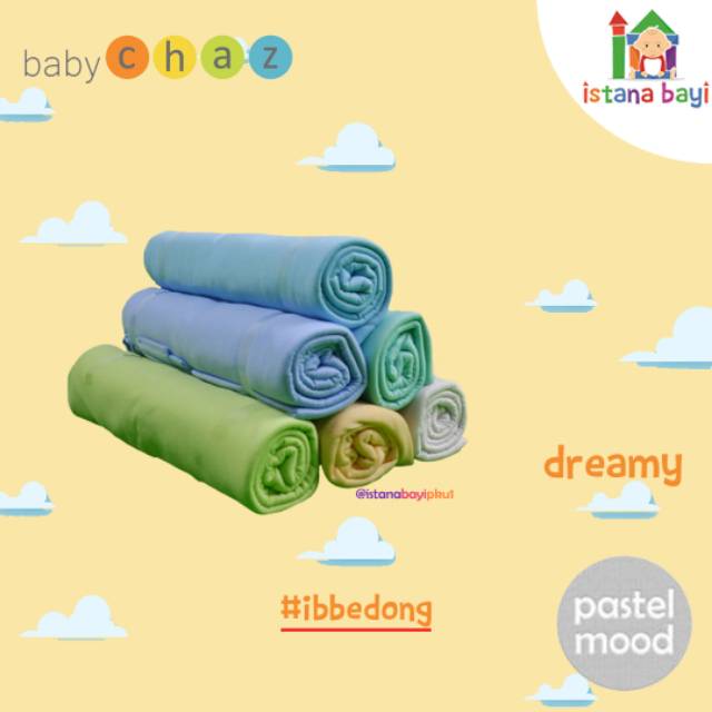 Baby Chaz Bedong Pastel Mood 6 in 1 - Bedong bayi murah isi 6