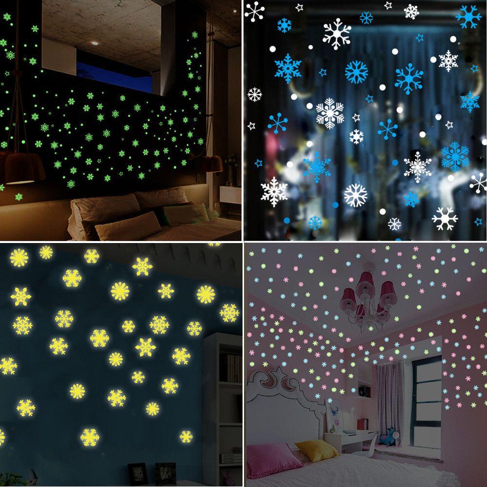 Top 50pcs/bag Natal Stiker Kreatif Kamar Tidur Asrama Dekorasi Kamar Anak Decals Stiker Dinding
