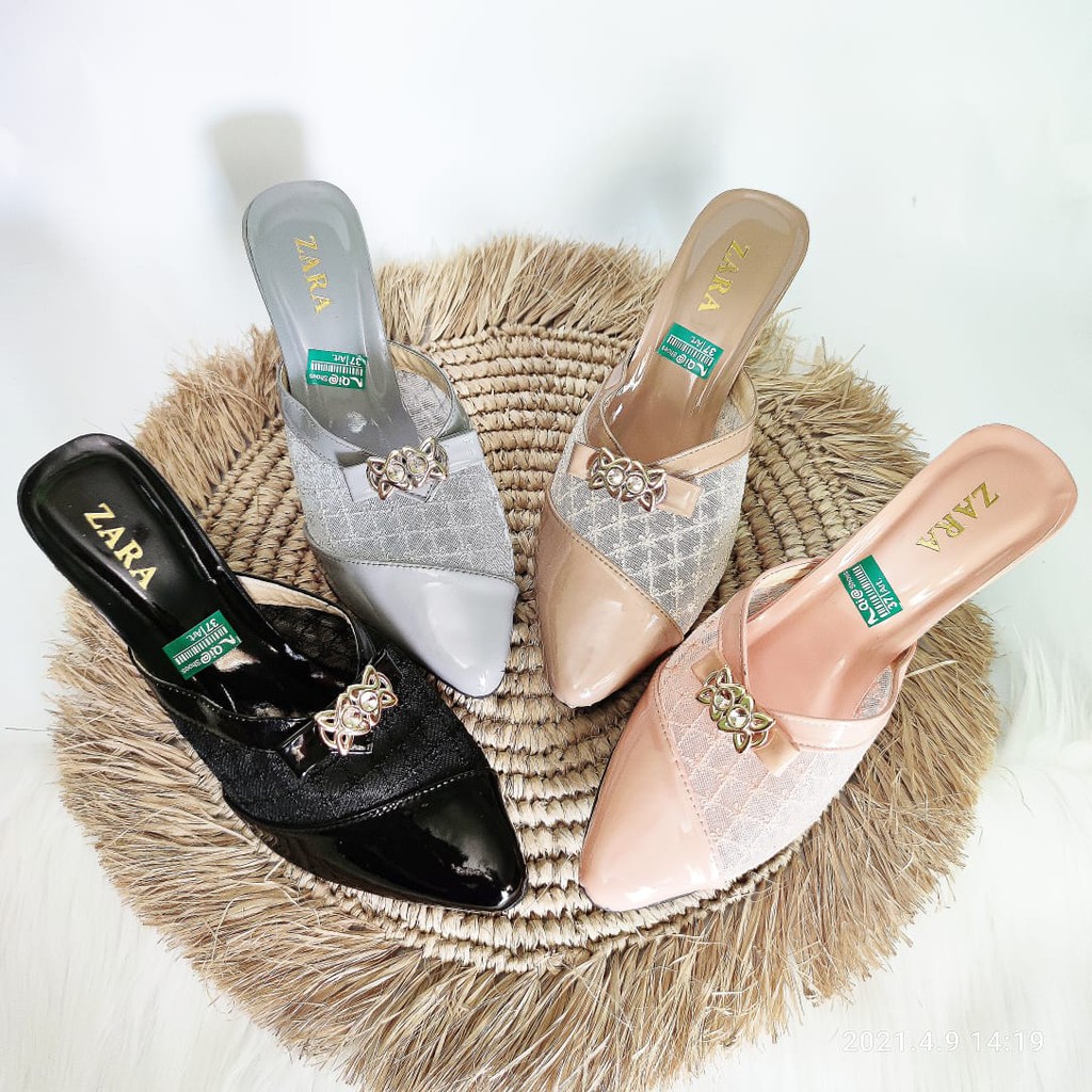 Zara - Sandal Pesta, Hak Kaca / High Heels