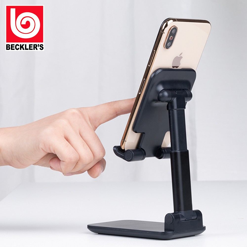 HP Holder Lipat Folding Desktop Phone Holder Stand Universal Portable Zoom Meeting Online - PUTIH