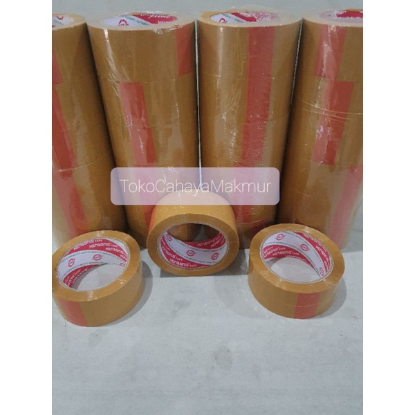 Lakban Cokelat 2 Inch x 100 Yard ( 48mm x 100Yard ) Super Tebal