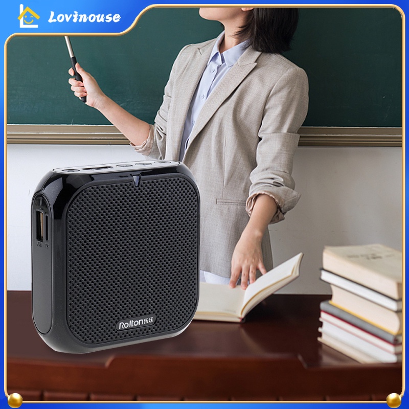 ⚡Ready Stock⚡Rolton K400 Voice Amplifier Mic &amp; Speaker Portable Speaker Microphone Bluetooth Mini For Teacher Class