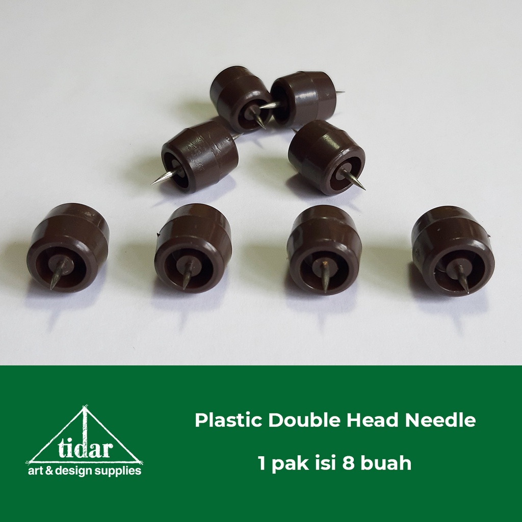 

Plastic Double Head Needle - Paku / Jarum Plastik untuk Kanvas Lukis