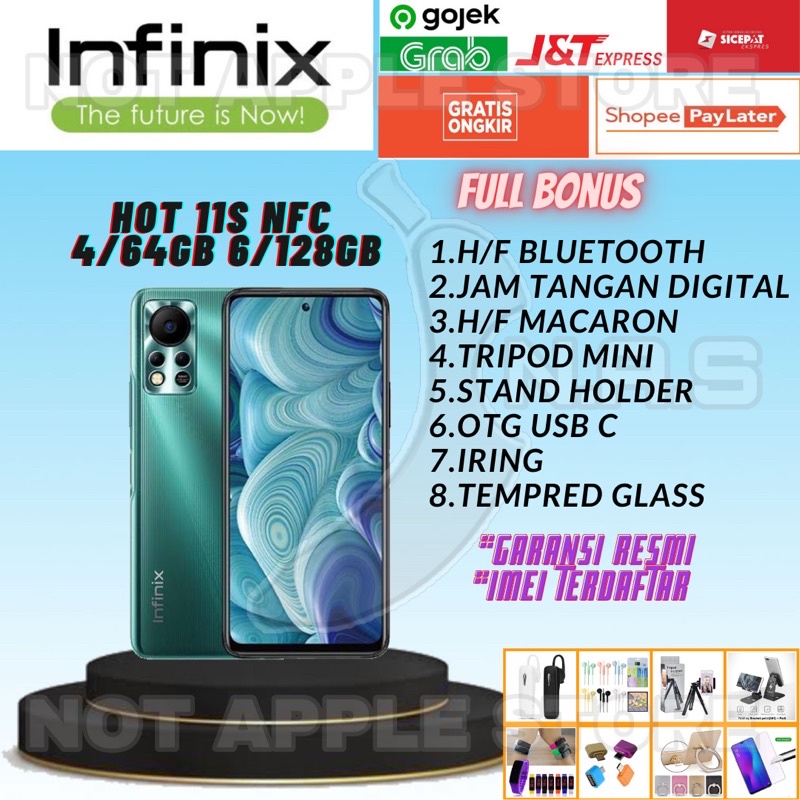 INFINIX HOT 11S RAM 4/64GB 6/128GB NEW BARU GARANSI RESMI