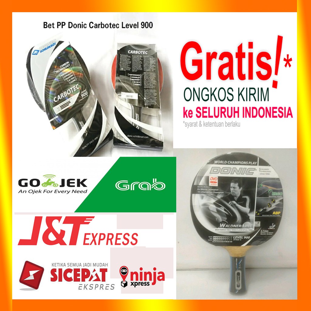 BET TENIS MEJA DONIC CARBOTEC LEVEL 900 ORIGINAL - BAT PINGPONG DONIC CARBOTEC LEVEL 900 ORIGINAL
