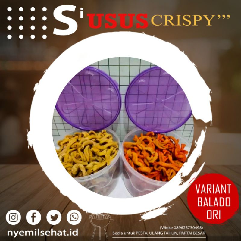 

USUS CRISPY| USUS TEPUNG GORENG| ORI DAN BALADO